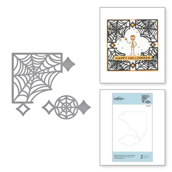 Spellbinders Dies "Spider Web Corners Card Creator Etched" Stanzschablonen