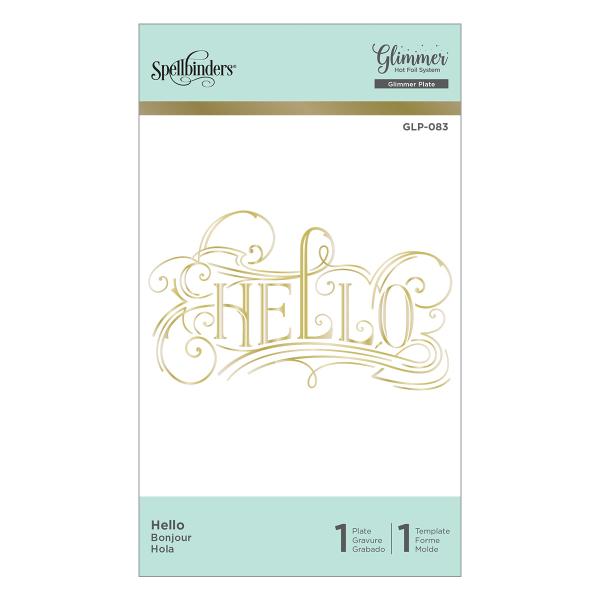 Spellbinders Hotfoil Plate - Hello