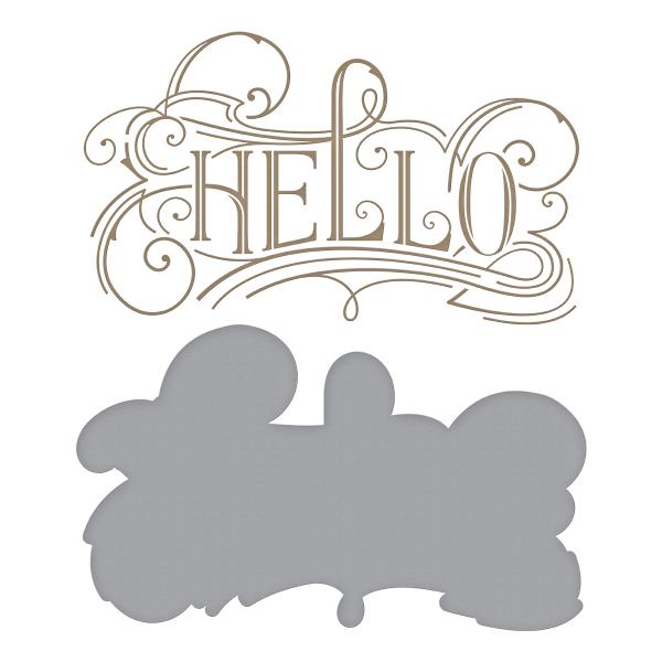 Spellbinders Hotfoil Plate - Hello
