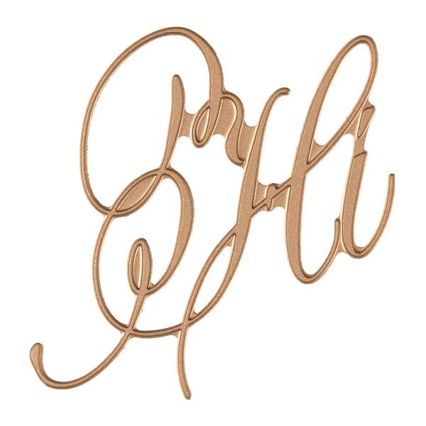 Spellbinders Hotfoil Plate - "Hi"