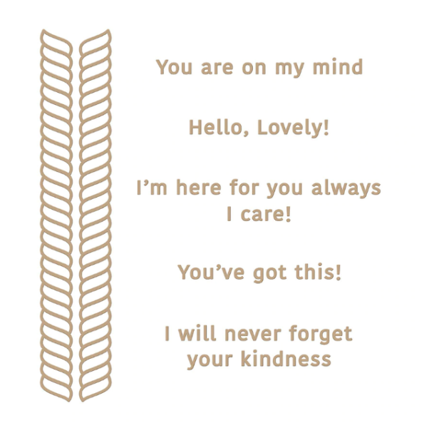 Spellbinders Hotfoil Plate - "Elegant Twist Glimmer Borders & Sentiments"