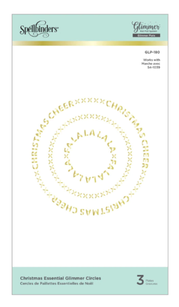 Spellbinders Hotfoil Plate - "Christmas Essential Glimmer Circles"