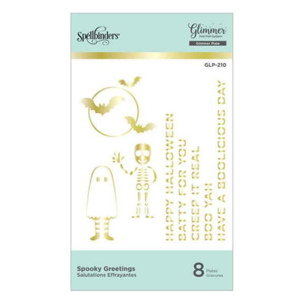 Spellbinders Hotfoil Plate - "Spooky Greetings Glimmer"