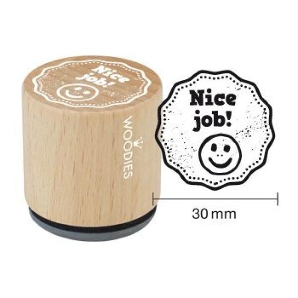 Woodies-  Nice job!  - Rubber Stamp 