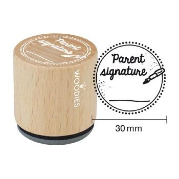 Woodies-  Parent signature  - Rubber Stamp 