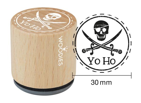 Woodies-  Yo Ho  - Rubber Stamp 