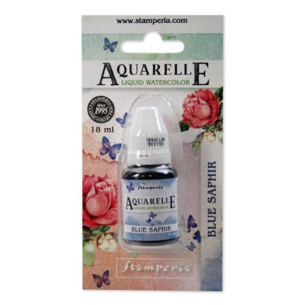 Stamperia Aquarelle Watercolor   " Blue Saphir " 18ml - Aquarellfarbe