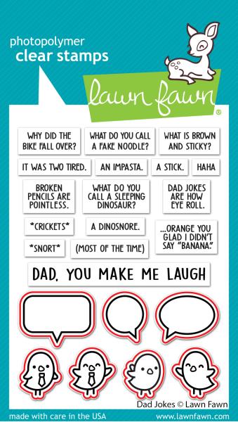 Lawn Fawn Craft Dies - "Dad Jokes" - Stanzen