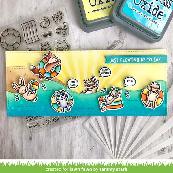 Lawn Fawn Stempelset "Pool Party" Clear Stamp
