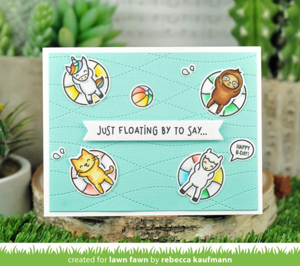 Lawn Fawn Stempelset "Pool Party" Clear Stamp