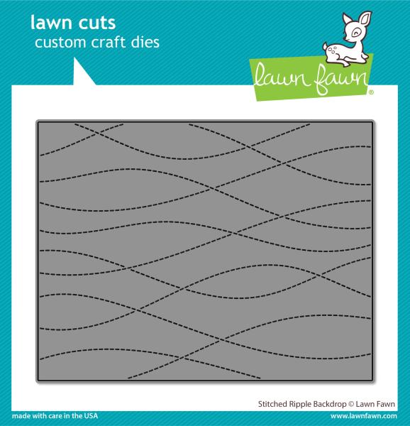 Lawn Fawn Craft Dies - "Stitched Ripple Backdrop" - Stanzen