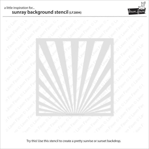 Lawn Fawn Stencil - Schablone - "Sunray Background"