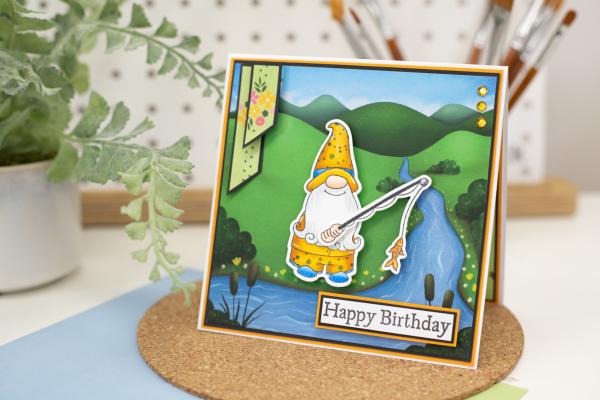 Crafters Companion -Garden Gnomes - Stanze & Stempel & Stencil