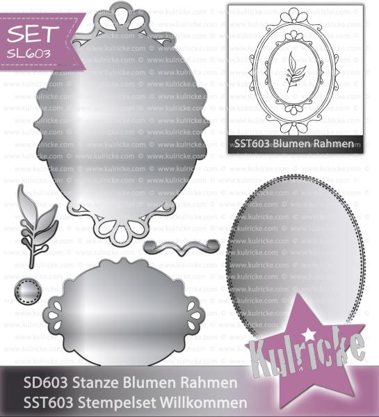 Kulricke SET "Blumen Rahmen" Stempel & Stanzen | Stanze