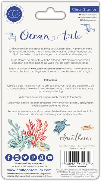 Craft Consortium Ocean Tale Clear Stamps Adventure 