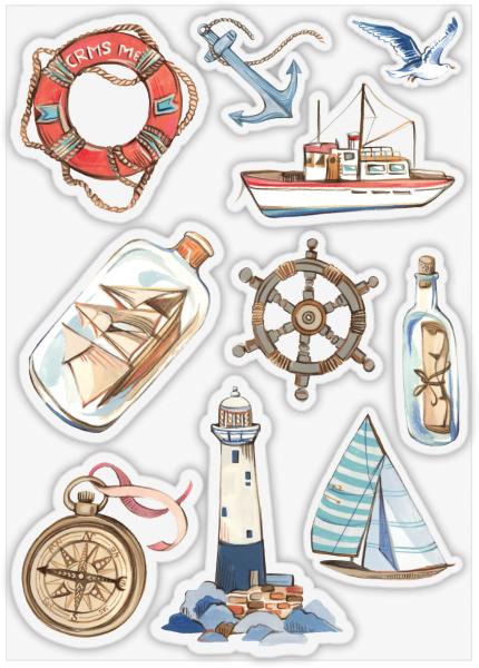 Craft Consortium Ocean Tale Clear Stamps Adventure 