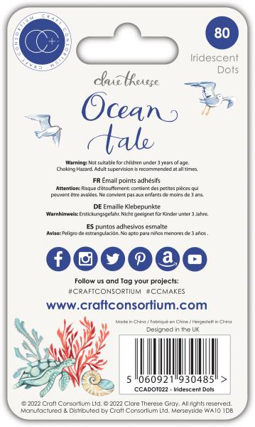 Craft Consortium Enamel Dots " Ocean Tale Iridescent "