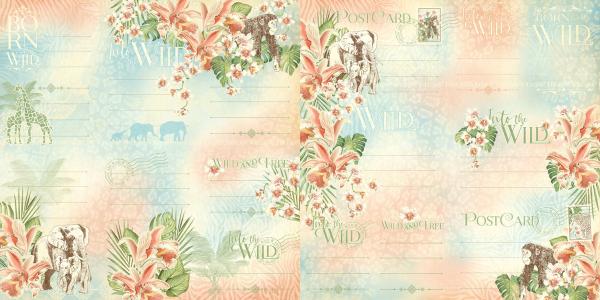 Graphic 45 "Wild & Free " Journaling Cards