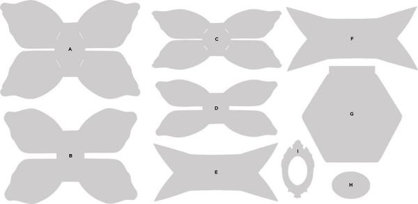 Crafters Companion -Bow Card 3D Templates - 3D Templates
