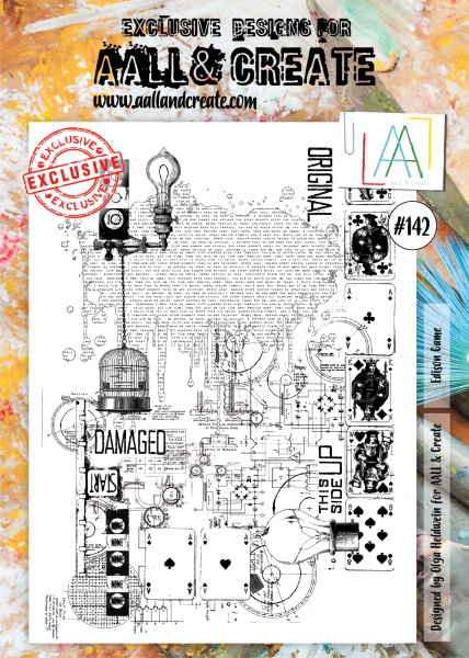 AALL and Create Edison Game  Stamps - Stempel A4