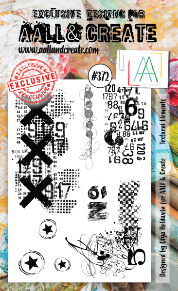 AALL and Create  Textural Elements  Stamps - Stempel A6