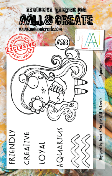 AALL and Create  Aquarius  Stamps - Stempel A7