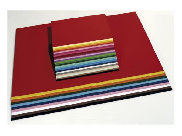 Tonzeichenpapier, Tonkarton 130 g/m²,DIN A4, 100 Blatt in 10 Farben sortiert