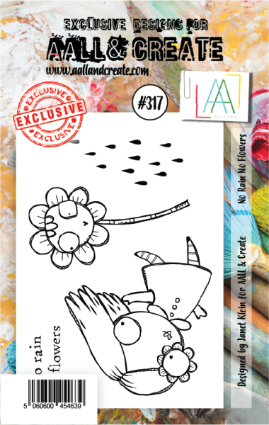 AALL and Create  No Rain No Flowers  Stamps - Stempel A7