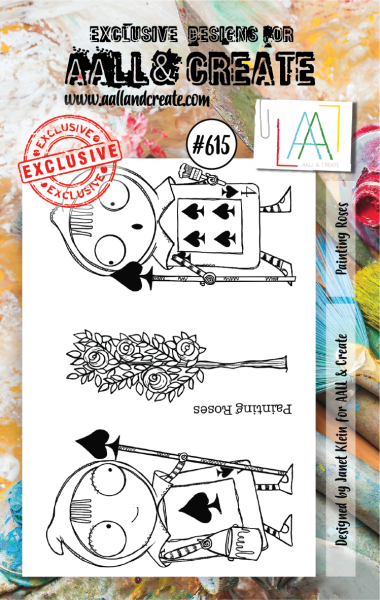 AALL and Create  Painting Roses  Stamps - Stempel A7