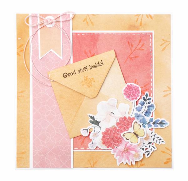 Studio Light -  Stempel mit Stanze Square Floral Envelope 