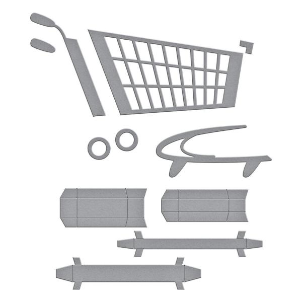 Spellbinders 3D Die "Shopping Cart Right Facing "
