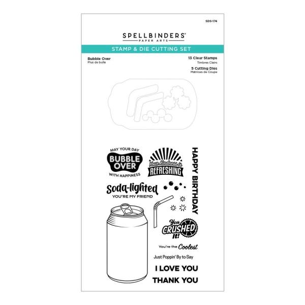 Spellbinders Stempel & Stanzset "Bubble Over Stamp & Die Set"