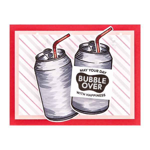 Spellbinders Stempel & Stanzset "Bubble Over Stamp & Die Set"