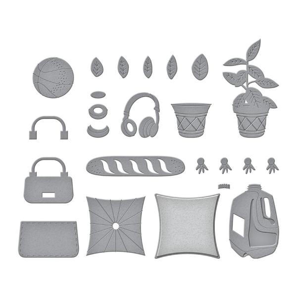 Spellbinders Dies "Shopping Run Etched" Stanzschablonen
