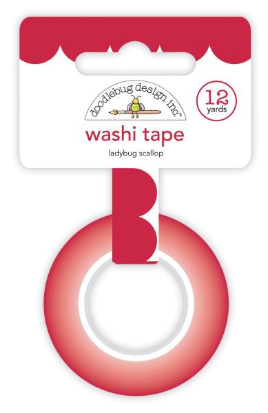 Doodlebug Design "Ladybug Scallop" Washi Tape 