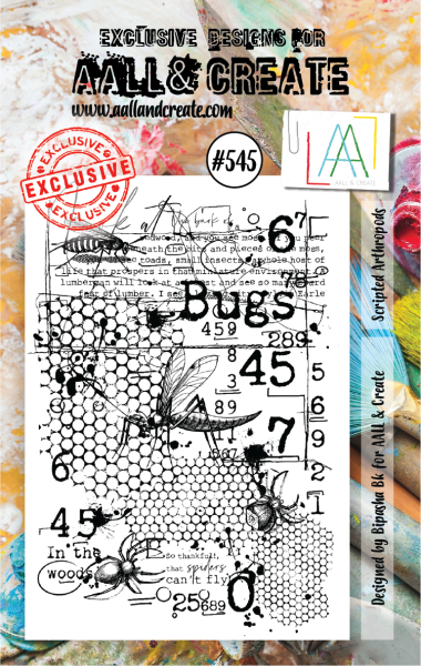 AALL and Create  Scripted Arthropods  Stamps - Stempel A7