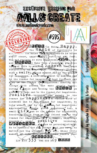AALL and Create  Scripted Thoughts  Stamps - Stempel A7
