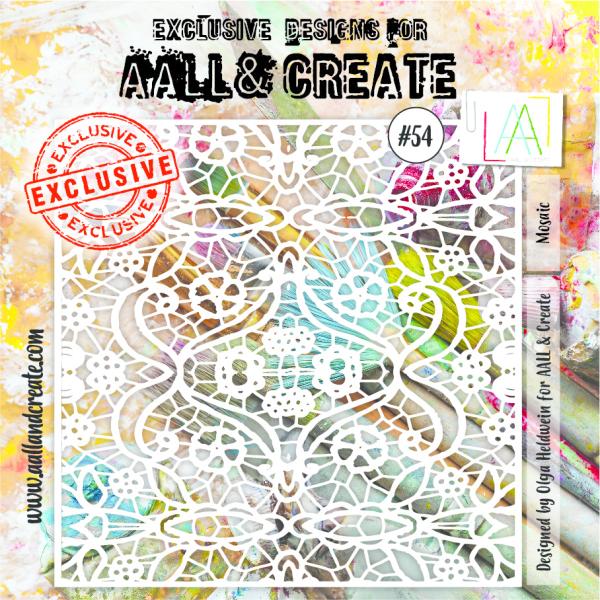AALL and Create  Mosaic  Stencil - Schablone 6x6