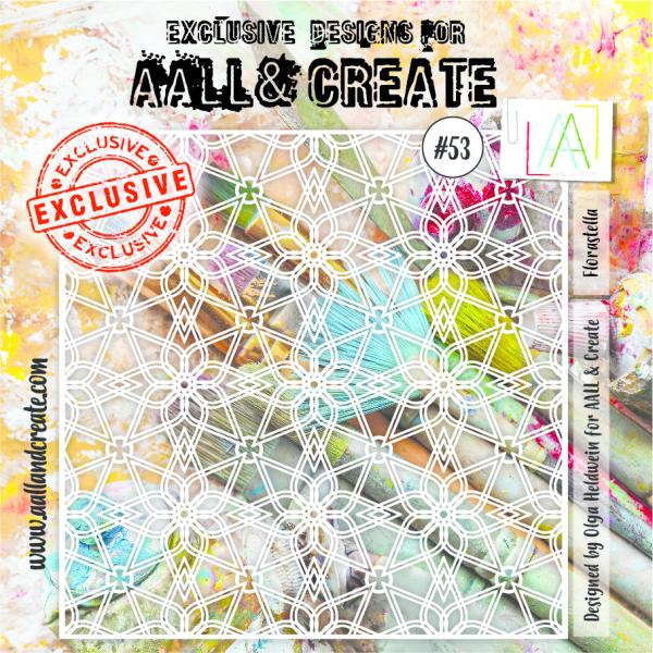 AALL and Create  Florastella  Stencil - Schablone 6x6