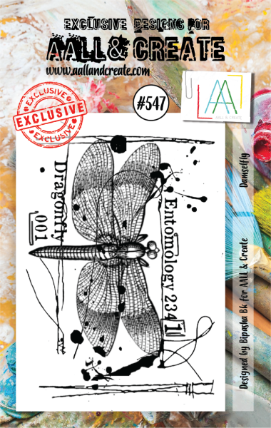 AALL and Create  Damselfly  Stamps - Stempel A7