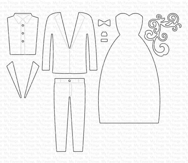 My Favorite Things Die-namics "Bride and Groom" | Stanzschablone | Stanze | Craft Die