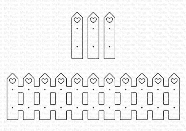 My Favorite Things Die-namics "Heartfelt Fence" | Stanzschablone | Stanze | Craft Die