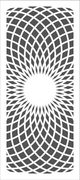The Crafters Workshop Circular Rings   Slimline Stencil - Schablone 4x9"