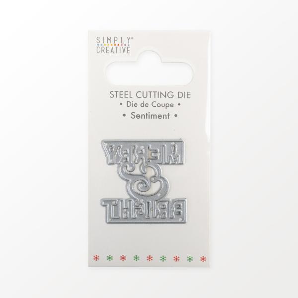 Simply Creative "Merry & Bright Christmas" Die