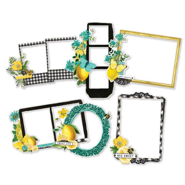 Simple Stories - Simple Vintage Lemon Twist Chipboard Frames  