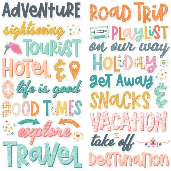 Simple Stories -  Let's Go!  - Foam Stickers 