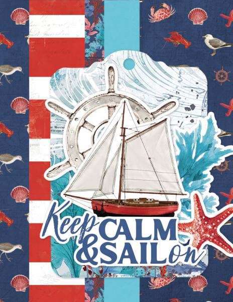Simple Stories  Vintage Seas  Simple Cards Kit - Bits & Pieces