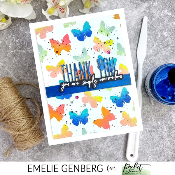 Picket Fence Studios "Baby Butterfly Beauties" Clear Stamps