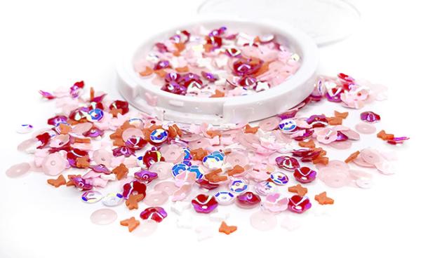 Picket Fence Studios Pretty in Pink Sequin Mix  Pailetten