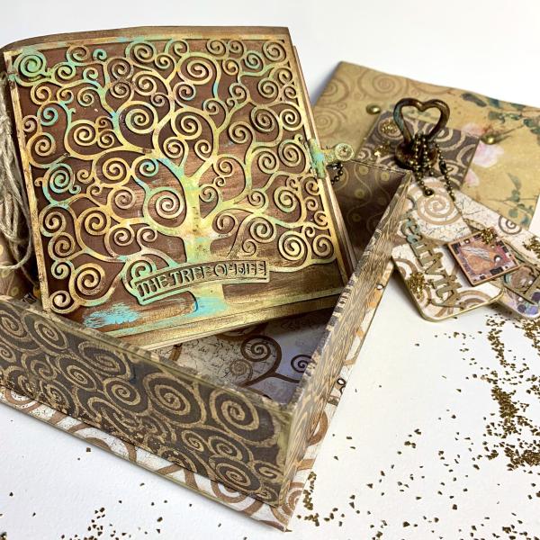 Stamperia " Klimt From the Tree of Life " A4 Decoupage / Decopatch Papier 6 Bögen 